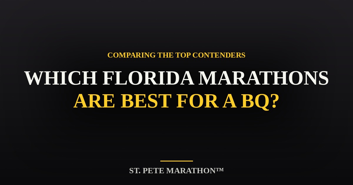 St. Pete Marathon Which Florida Marathons Are Best for a Boston Qualifier? — comparison guide graphic